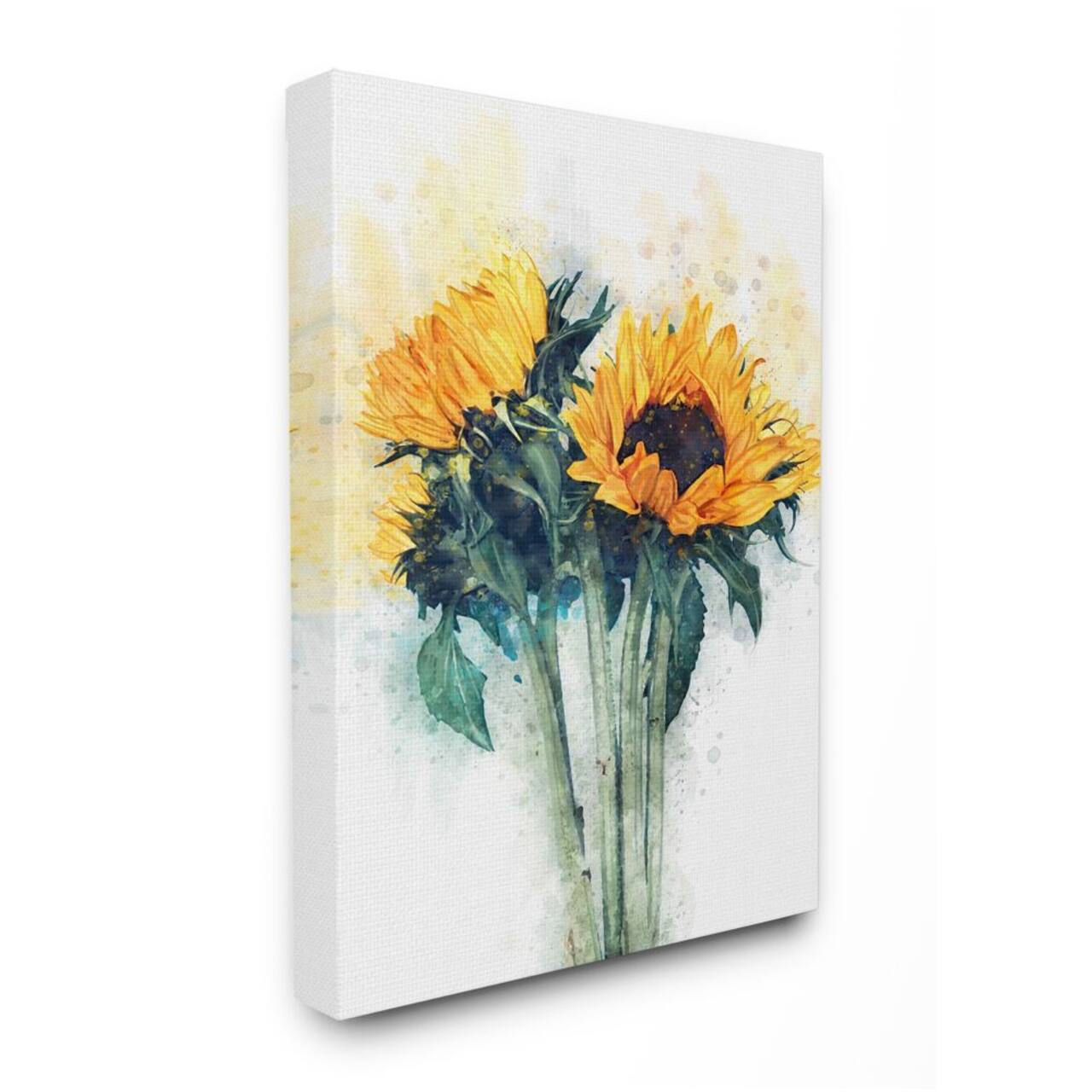 Stupell Industries Watercolor Sunflower Arrangement Wall Art